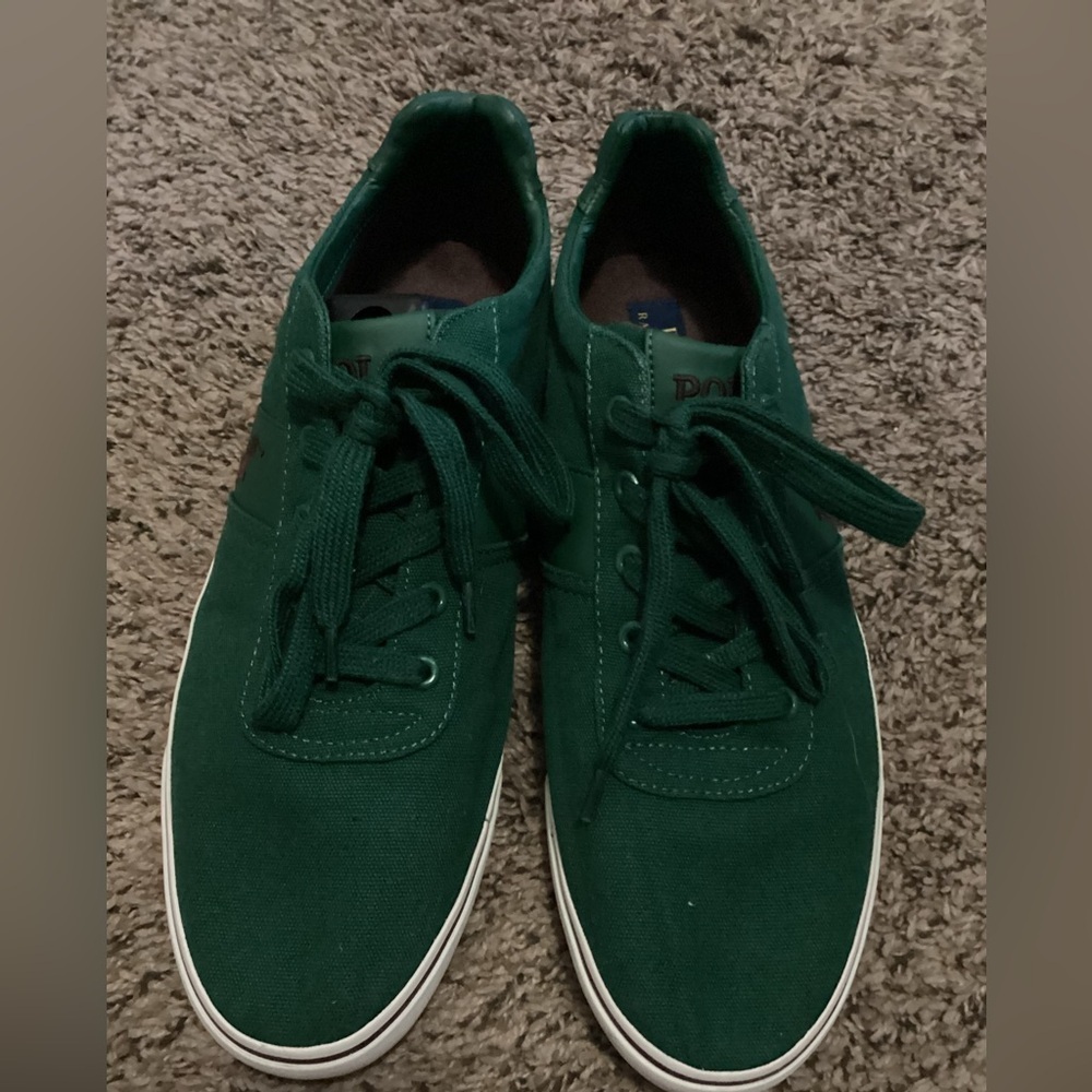 Ralph Lauren Polo Hanford canvass Green sneaker-SZ 12D
QQ